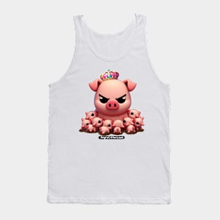 Angry Critters - Mother Pig with Piglets Tank Top